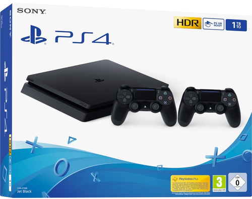Sony Interactive Entertainment PlayStation 4 Slim + 2 x DualShock 4 V2