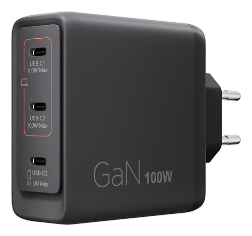 Lenovo 100W GaN Multi-port USB-C oplader
