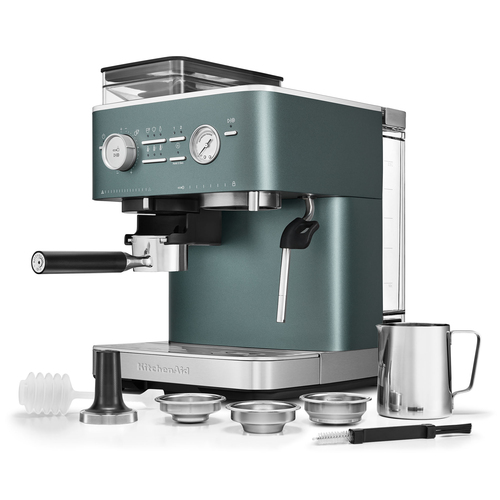 KitchenAid Semi Automatic Espresso Machine with Burr Grinder Juniper - image 7