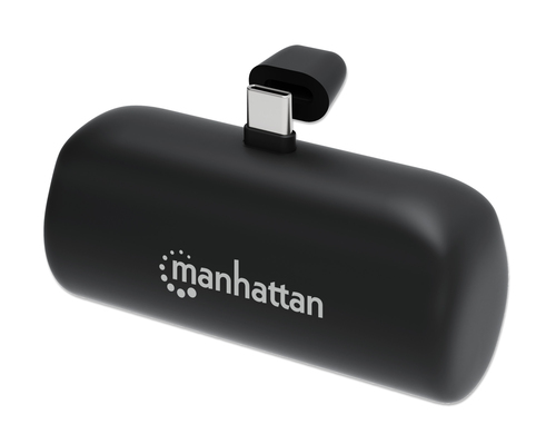 Manhattan Power Bank with integrated USB-C plug