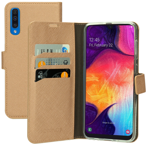 Mobiparts Saffiano Wallet Case Samsung Galaxy A50 (2019) Copper