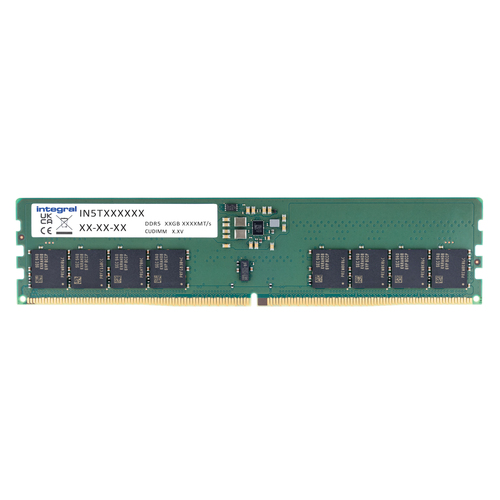 Integral 16GB CUDIMM DDR5 6400MHZ 288 PINS PC5-51200 CLOCKED UNBUFFERED NON-ECC 1RX8
