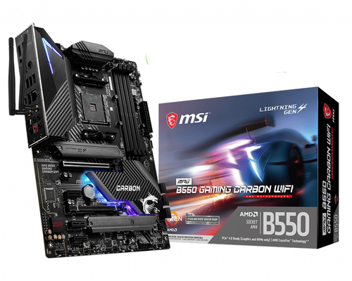 MSI MPG B550 Gaming Carbon WiFi AMD B550 Разъем AM4 ATX