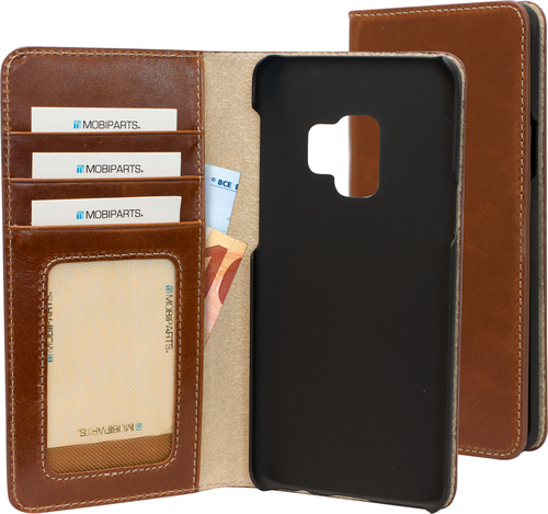 Mobiparts Excellent Wallet Case Samsung Galaxy S9 Oaked Cognac