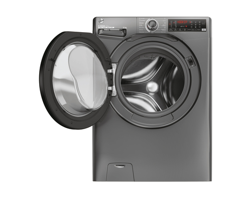 Hoover H-Wash 350 H3WPS4126TAMBR80 12kg WiFi Connected Washing Machine with 1400 rpm - Anthracite - A Rated, Grey - image 2
