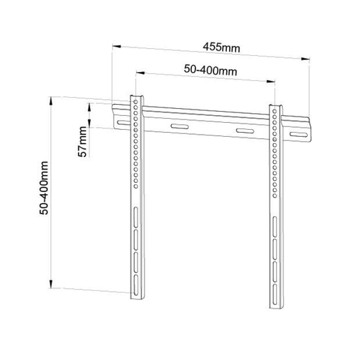 Techly wall mount Ultra Slim voor LCD/LED TV 23-55" zwart, afbeelding 5