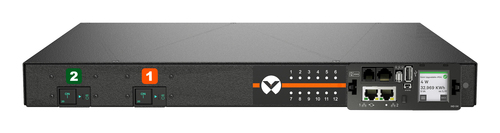 Vertiv Geist VP5G31A0 power distribution unit (PDU) 12 AC outlet(s) 1U Black