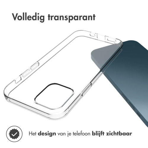 Accezz Clear Case voor Apple iPhone 12 (Pro) Telefoonhoesje Transparant, afbeelding 2