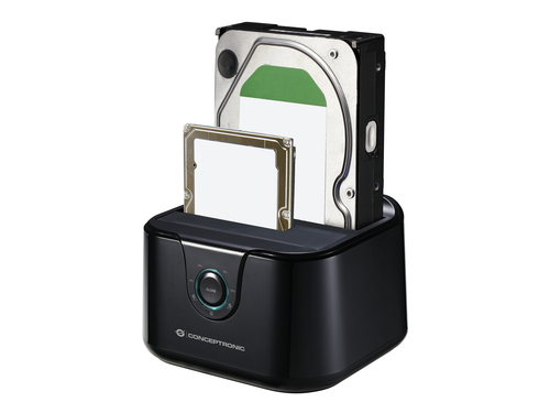 Conceptronic DDE02B storage drive docking station USB 3.2 Gen 1 (3.1 Gen 1) Type-B Black – image 6