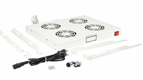 Equip Lüftermodul 19" voor Serverschränke, 4xLüfter RAL7035, afbeelding 2