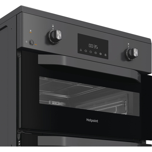 Hotpoint HDE6IDC2SA 60cm Double Oven Electric Cooker in Black Inductio - image 6