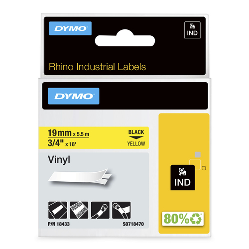 RHINO 3/4IN YELLOW VINYL