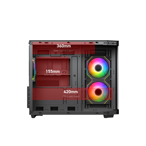 VIDA EDGE MINI MATX ARGB BLACK CASE – image 5