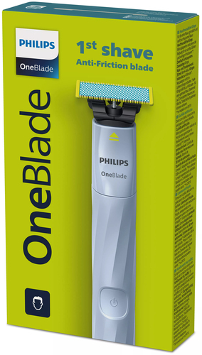 Philips Bodycare OneBlade 1st Shave QP1324/20 Scheerapparaat voor nat scheren Hemelsblauw – Photo 4 sur 5