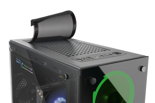 Mars Gaming MCGGREEN computer case Midi Tower Black – image 9