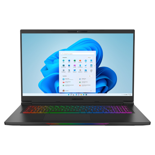 ERAZER Beast X30 Intel® Core™ i7 i7-12700H Ноутбук 43,9 cm (17.3") Quad HD 16 GB DDR5-SDRAM 1 TB Твердотельный накопитель (SSD) NVIDIA GeForce RTX 3070 Ti Wi-Fi 6 (802.11ax) Windows 11 Home Черный QWERTY