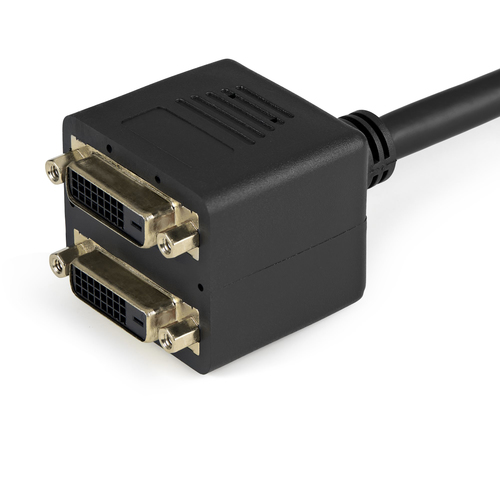 StarTech.com 1 ft DVI-D to 2x DVI-D Digital Video Splitter Cable - M/F (DVISPL1DD) Videosplitter 30.5cm Sort – billede 3