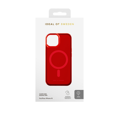 iDeal of Sweden Clear Case MagSafe iPhone 13 / 14 / 15 / 16e Radiant Red – image 2