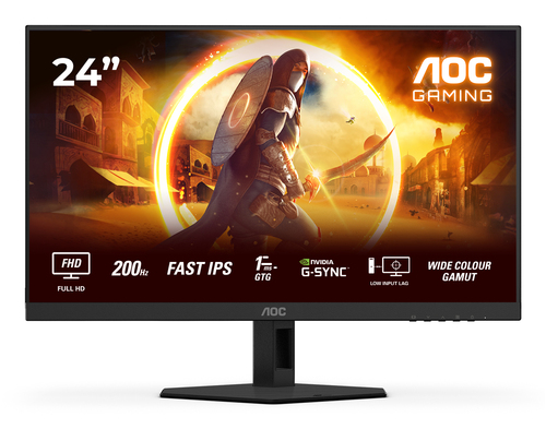 Aoc G4 24G4HRE 24" Ips Full HD 200Hz 0.5ms Gaming Monitor with Built-In Speakers - image 1