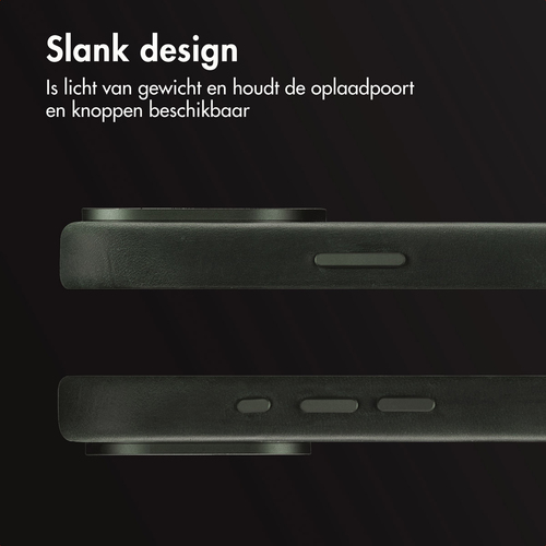 <p>Zowel jouw smartphone beschermen als hem een strakke look geven? De Accezz Vintage Leather Backcover met MagSafe is gemaakt van echt leder en geeft, afbeelding 6