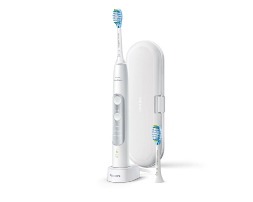Philips HX9690/08 electric toothbrush Adult Sonic toothbrush Silver, White