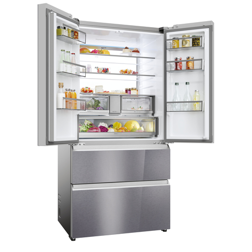 Haier Series 7 HFR79F19EFGK Fridge Freezer - Sapphire Glass, Silver/Grey - image 5