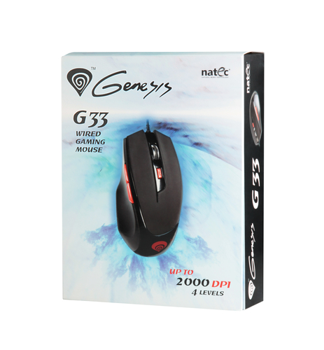 GENESIS G33 mouse Gaming Right-hand USB Type-A Optical 2000 DPI – image 4