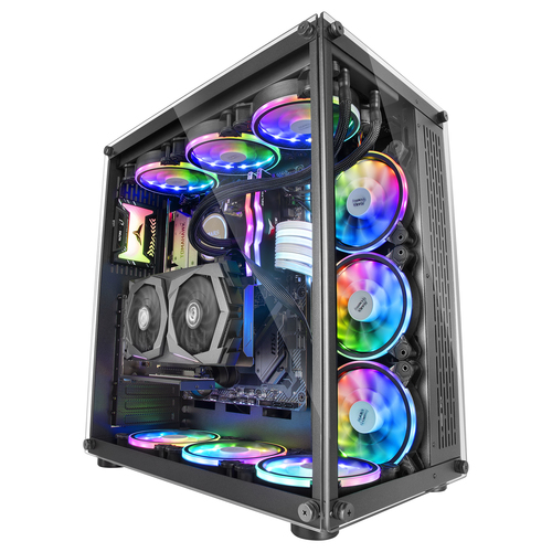 Mars Gaming MCV PC Case XXL ATX Dual Window Tempered Glass Black