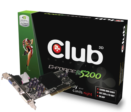 CLUB3D GeForce FX5200 128MB