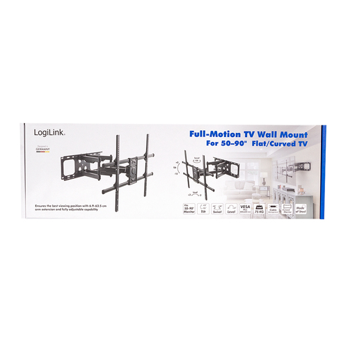 Logilink TV-Wandhalterung, 50 90", neigb. schwenkb. 75 kg, afbeelding 9