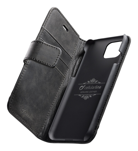 Cellularline Supreme - iPhone 11 Pro Book-style leather case with pockets