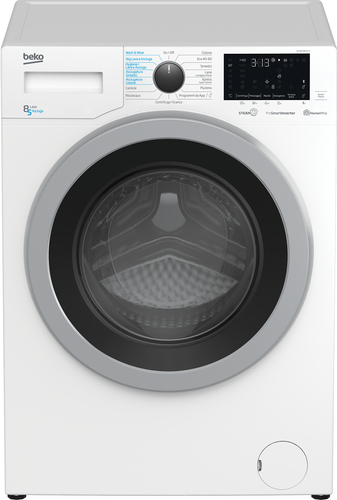 Beko HTV8736XS-IT стирально-сушильная машина Отдельно стоящий Фронтальная загрузка Белый