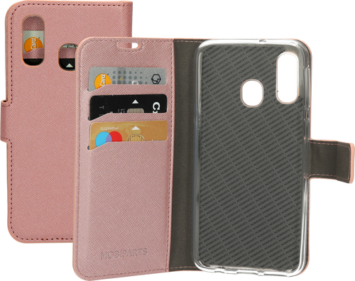 Mobiparts Saffiano Wallet Case Samsung Galaxy A40 (2019) Pink – image 1