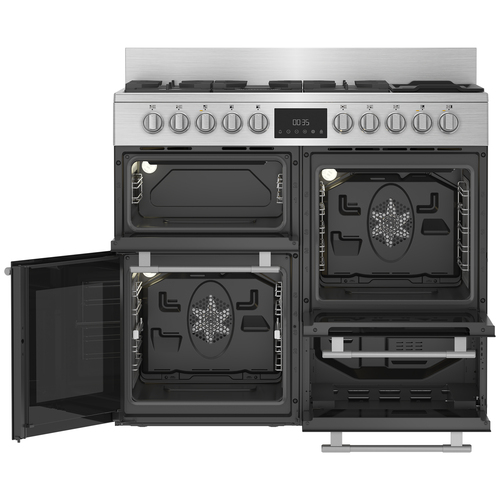 Hotpoint RH100FA21BX cooker Range cooker Electric Gas Stainless steel – image 9