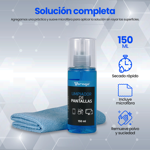 Limpiador de Pantallas VORAGO CLN-109