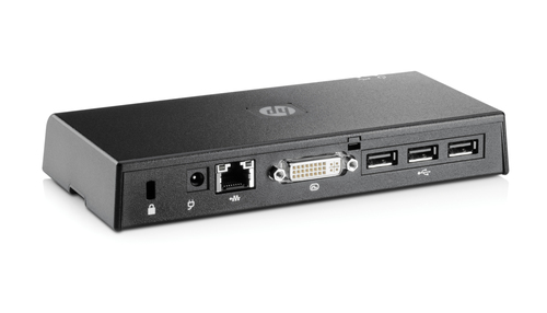 HP FQ834AA laptop dock/port replicator Wired USB 2.0 Black – image 3