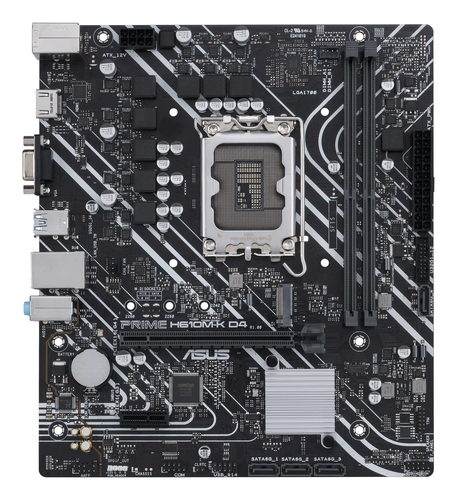 Asus Intel H610 Prime H610M-K D4 Lga 1700 DDR4 micro Atx Motherboard - image 2