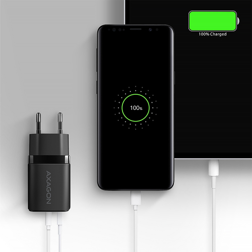 AXAGON Wandladegert 20 W PD 30 Quick Charge 4 - USB-C  USB-A – Foto 7 von 11