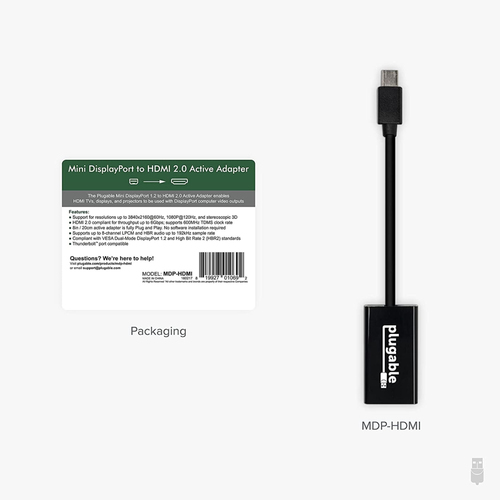 Plugable Technologies USB C to VGA Adapter - Driverless, Compatible with 2018 iPad Pro, 2018 MacBook Air, 2018 MacBook Pro, Surface Book 2, Thunderbolt 3 & More – image 6