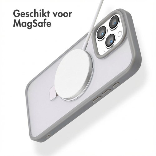 Accezz Ring Stand Backcover met MagSafe iPhone 16 Pro Max - Grey, afbeelding 2