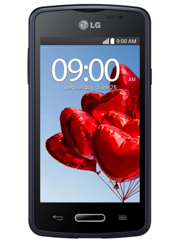 LG L50 213N 10.2 cm (4") Single SIM Android 4.4.2 3G Micro-USB 0.5 GB 4 GB 1900 mAh Black, Blue