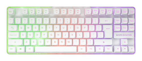 Mars Gaming MCPWTKLWUS keyboard Mouse included RF Wireless + USB QWERTY US International White – image 4