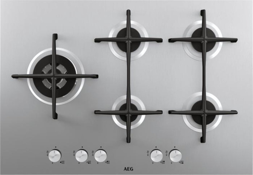 AEG HG755521UM Нержавеющая сталь Встроенный 74.5 cm Газовый 5 зона(ы)
