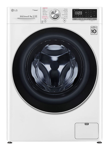 LG FWV585WS стирально-сушильная машина Отдельно стоящий Фронтальная загрузка Синий, Белый