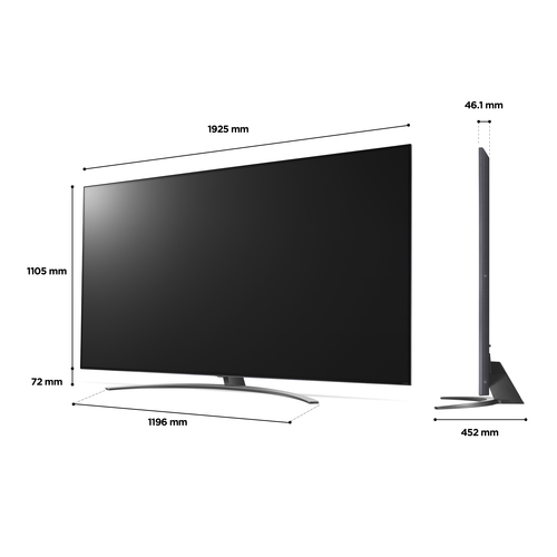 LG 86QNED816QA.AEK TV 2.18 m (86") 4K Ultra HD Smart TV Wi-Fi Grey – image 4