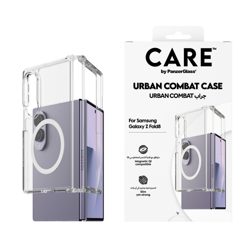 PanzerGlass CARE™ by PanzerGlass® Transparent Urban Combat Case w. Qi Compatible Samsung Fold8 – image 2