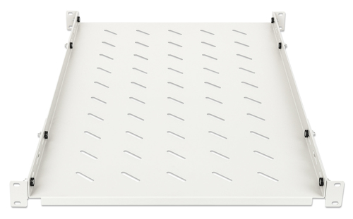 INTELLINET 19" Fachboden variable Schienen 750mm tief grau, afbeelding 3
