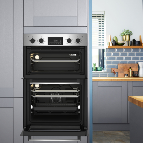 Beko BBDQF22300X 90cm Built-In Double Fan Oven with Touch Control LED Timer – image 8