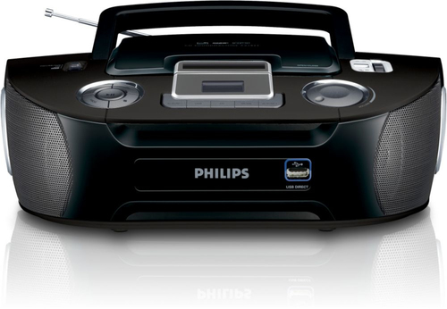 Philips AZ1834/55 garso kolonėlių komplektas namams 2 W Juoda