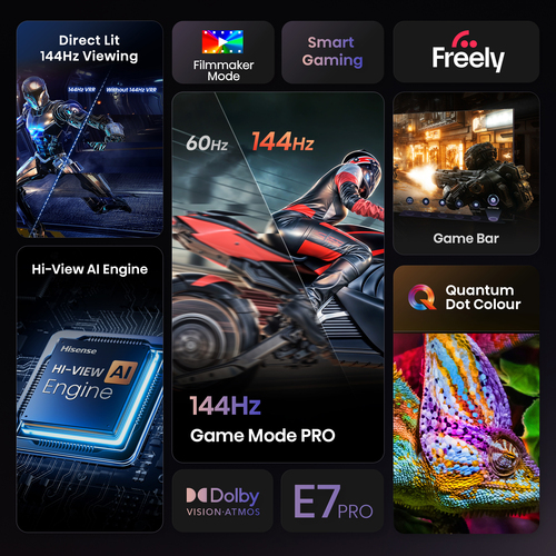 Hisense E78QTUK Pro 85 inch Smart 4K Ultra HD Qled TV - image 6